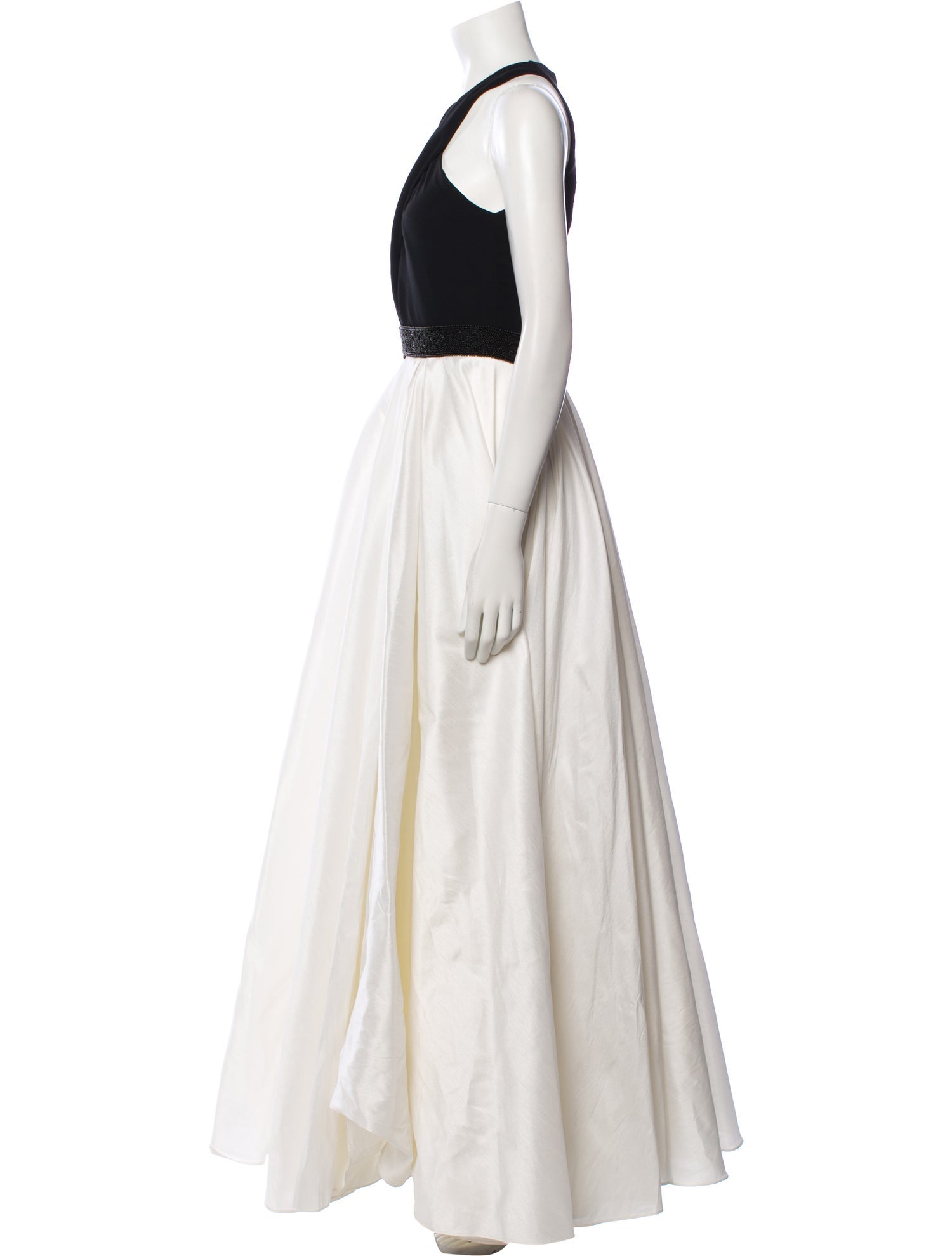 Carmen Marc Valvo Halterneck Long Dress
